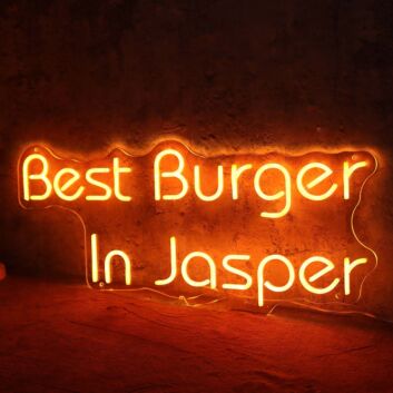 Best Burger In Jasper Neon Sign
