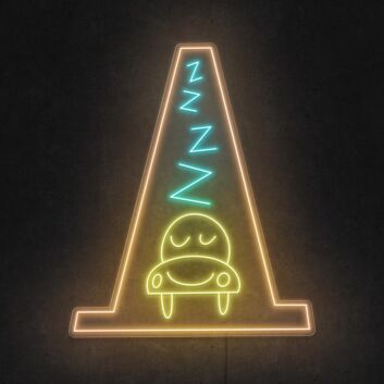 Sleepy Cone LED Neon Sign