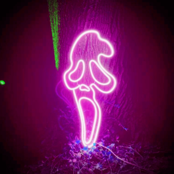 Scary Ghost LED Neon Sign
