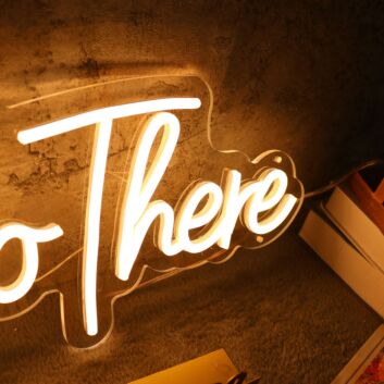 Hello There Yellow LED Neon Sign