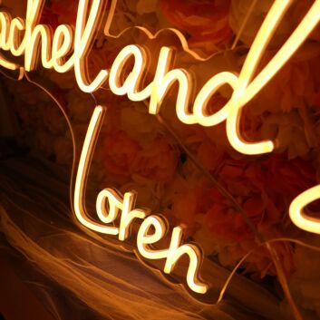 Rachel And Back Loren Neon Sign