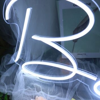 Beck White Neon Sign