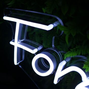 Forever 61 White Neon Sign