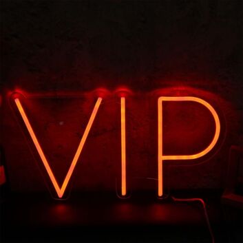 VIP Red Custom Neon Sign