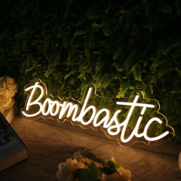 Boombastic Yellow Neon Sign