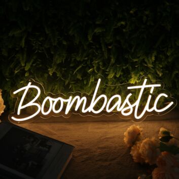 Boombastic Yellow Neon Sign