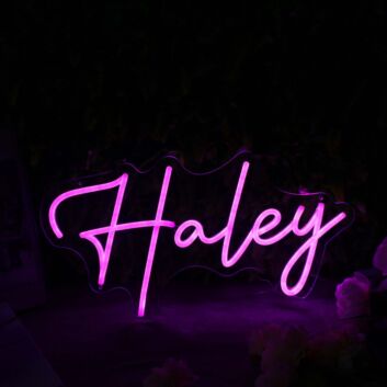 Haley Pink Neon LEd Sign