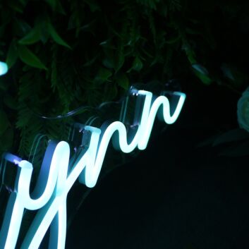 Flynn White Neon Sign