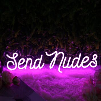 Send Nudes Pink Neon Sign