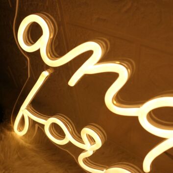 Always And Forever Yellow Neon Sign