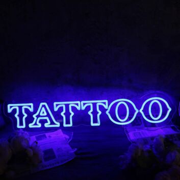 TATTO Blue Custom Neon Sign