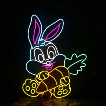 Cute Bunny Rabbit Neon Sign