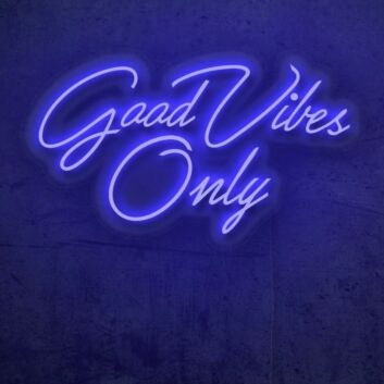 Good Vibes Only LED Neon Sign