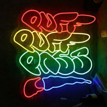 Puff Puff Custom Neon Sign