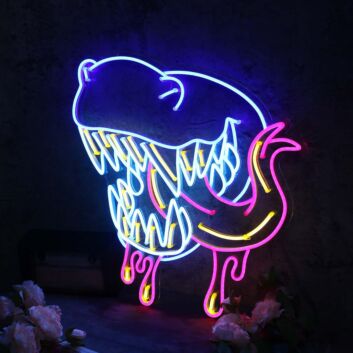 Monster Mouth Custom Neon Sign
