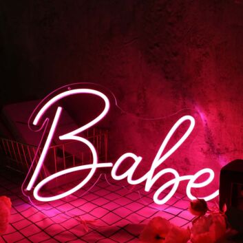 Babe Red Custom Neon Sign