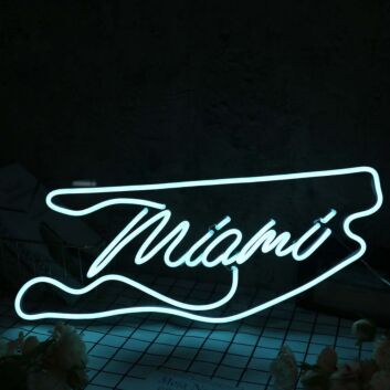 Miami White Neon Sign