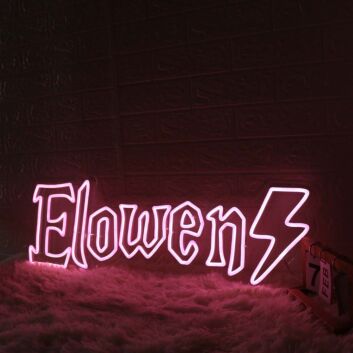 Elowen Pink Name Neon Sign