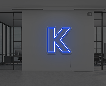 Neon Letter K