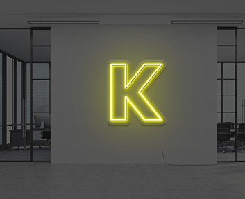 Neon Letter K