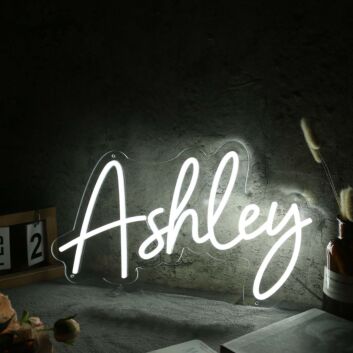 Ashley White Name Neon Sign