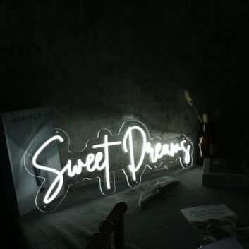 Sweet Dream White Custom Neon Sign