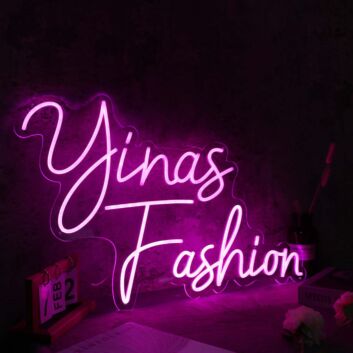 Yinas Fashion purple Custom Neon Sign