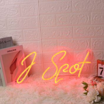 J Spot Red Custom Neon Sign