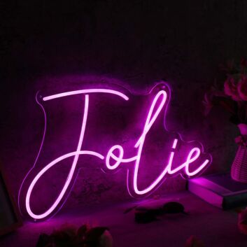 Folie Pink Custom Neon Sign