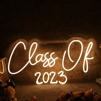Class Of 2023 Yellow Neon Sign