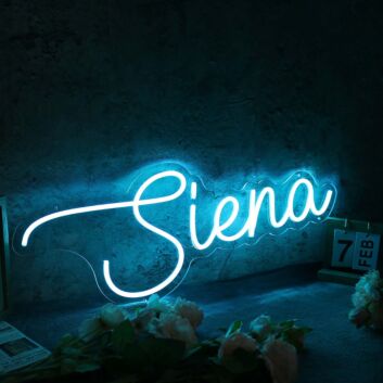 Siena Blue Name Neon Sign