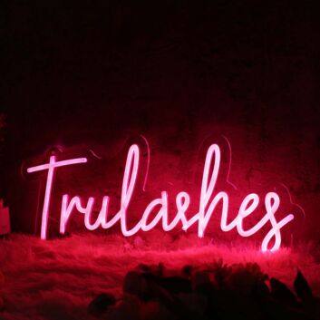 Trulashes Red Custom Neon Sign