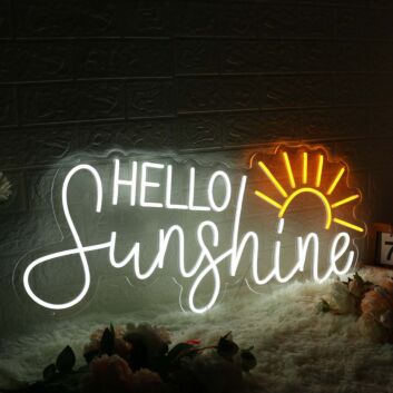 Hello Sunshine Custom LED Neon Sign