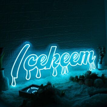 Icekeem Blue Neon Sign