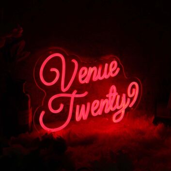 Venue Twenty Red Neon Sign