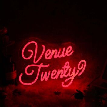 Venue Twenty Red Neon Sign