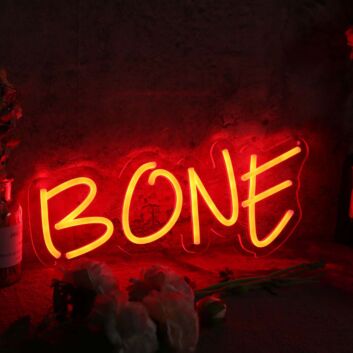 Bone Red Custom Neon Sign