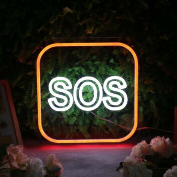SOS Custom Neon Sign