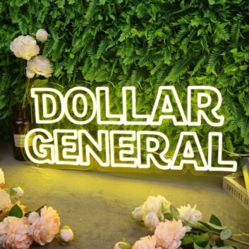 Dollar General Yellow Neon Sign