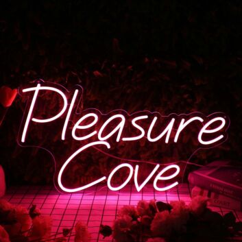 Pleasure Cove Red Neon Sign