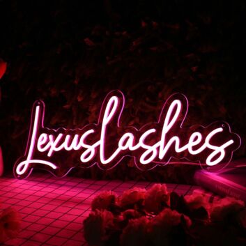 Lexus Lashes Red Neon Sign