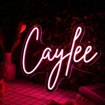 Caylee Red Neon Sign