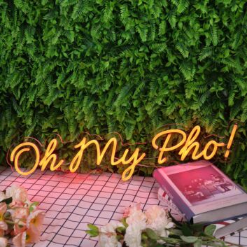 Oh My Pho Red Neon Sign