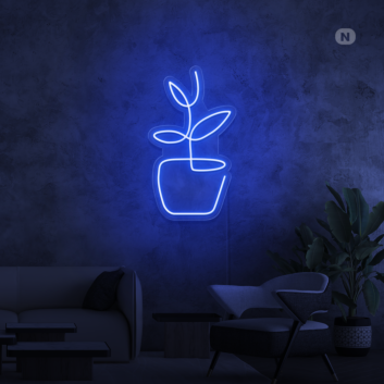 Flowerpot Neon Sign