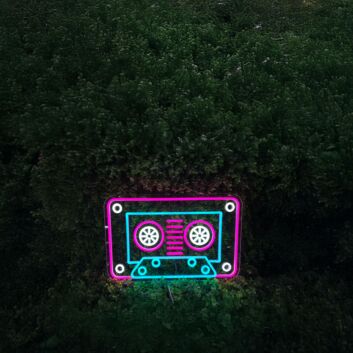 Cassette Tape Neon Sign