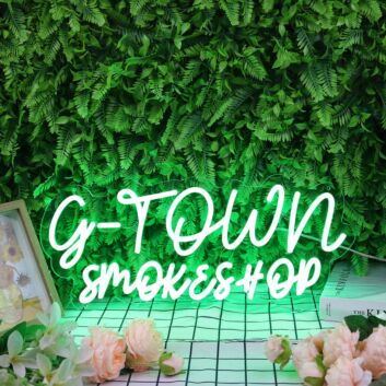 G-Town Smoke Shop Neon Sign
