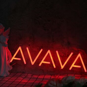 AVAYA Red Neon Sign