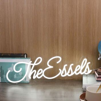 The Essels White Neon Sign