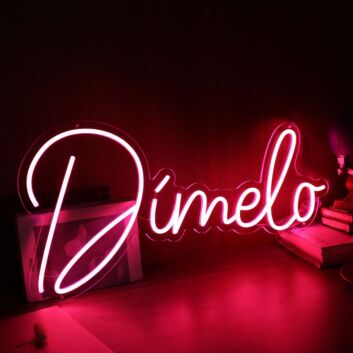 Dimelo Red Neon Sign