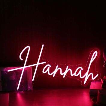 Hannah Red Neon Sign